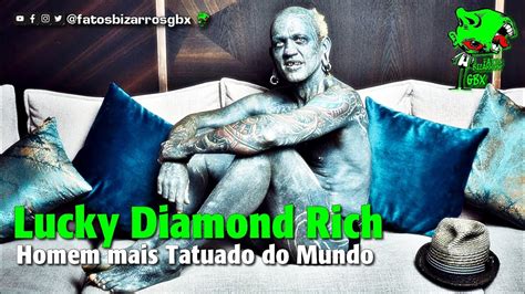 hombre muy tatuado|Lucky Diamond Rich